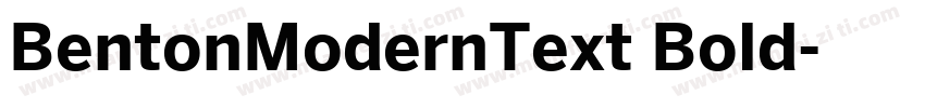 BentonModernText Bold字体转换